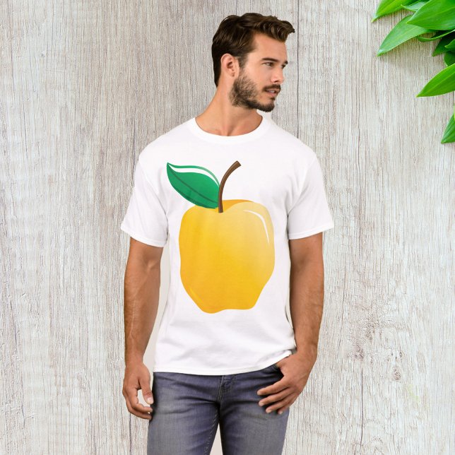 T-shirt Pomme jaune dorée (Créateur téléchargé)