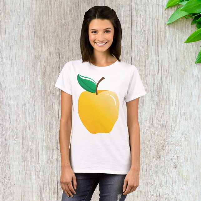 T-shirt Pomme jaune dorée (Créateur téléchargé)
