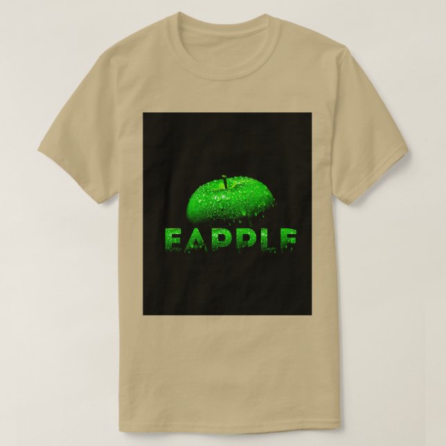 T-shirt pomme pomme pomme foncé (Design devant)
