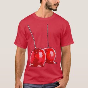 T-shirt Pommes de bonbons 25 Cent Drôle Bonbons Dessert Fe