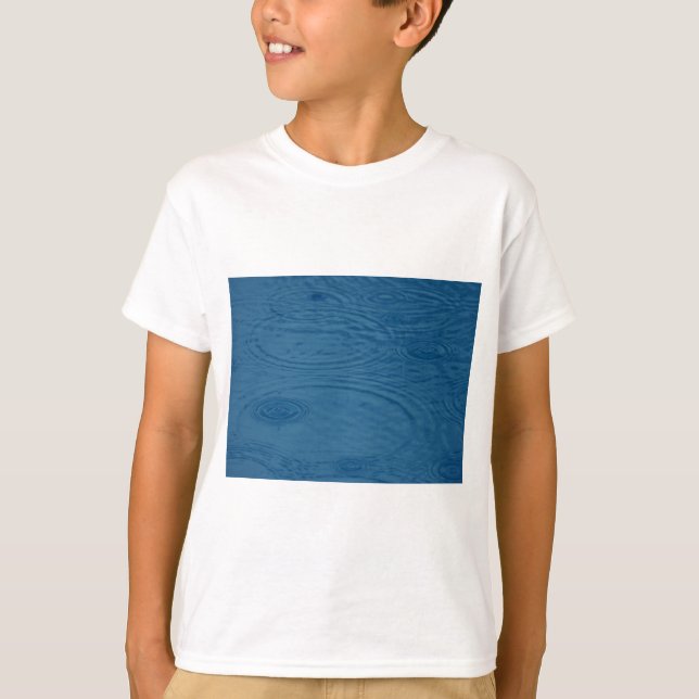 T-shirt Pommes de pluie (Vagues d'eau bleue) (Devant)