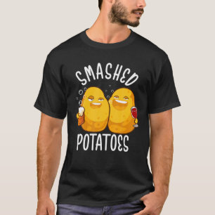 T-shirt Pommes De Terre Drôle Consommées Boire Bière Et Vi