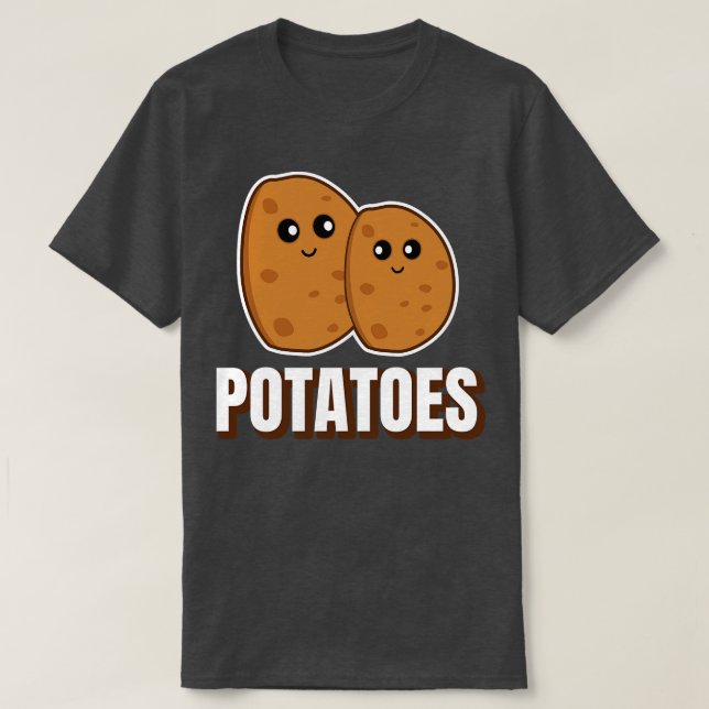 T-shirt Pommes de terre mignonnes (Design devant)