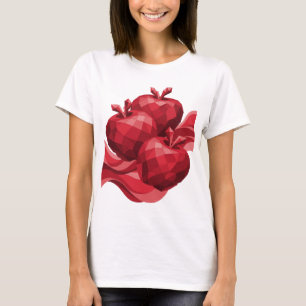 T-shirt Pommes rouges cool rouges DESIGN MODERNE