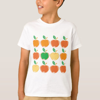 T-shirt Pommes vertes, rouges, jaunes et oranges