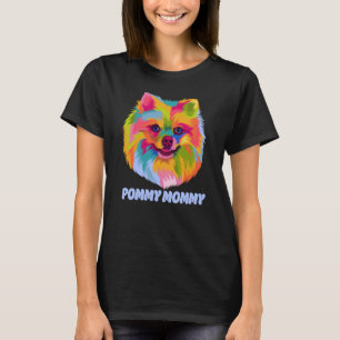T-shirt Pommy Maman Chien Maman Pomeranian Fur Maman Pom P