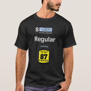 T-shirt Pompe à gaz Costume régulier Bleu gaz régulier