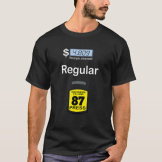 T-shirt Pompe à gaz Costume régulier Bleu gaz régulier