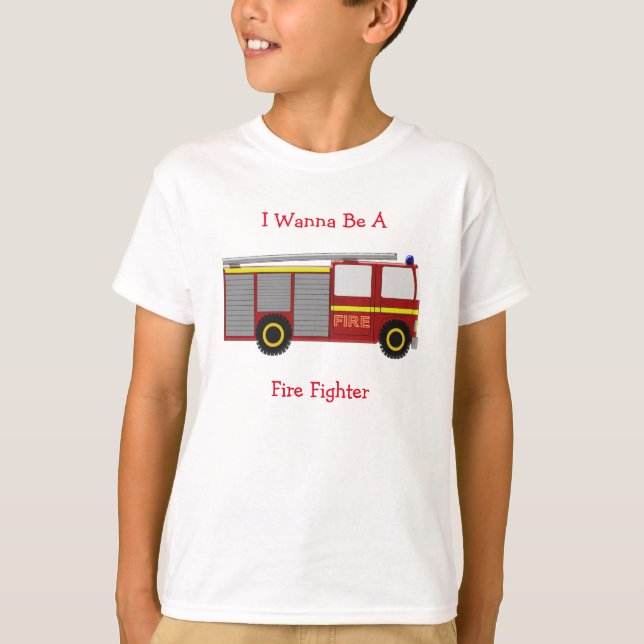 T-shirt Pompe à incendie personnalisée (Devant)