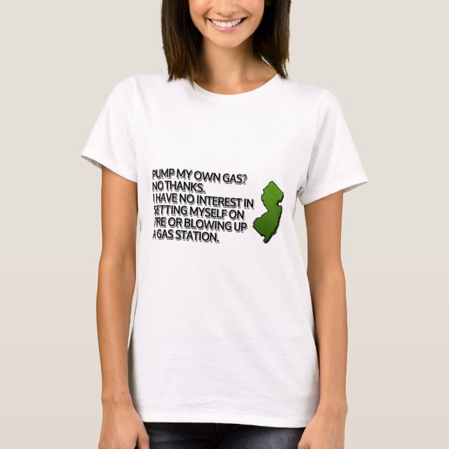 T-shirt Pompe mon propre gaz ? Non merci. (Devant)