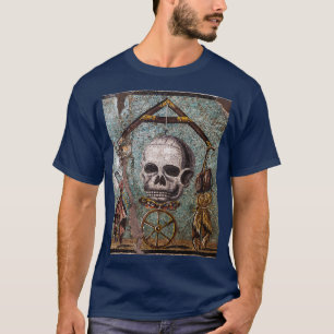 T-SHIRT POMPEII COLLECTION MEMENTO MORI SKULT BUTTERFLY AN