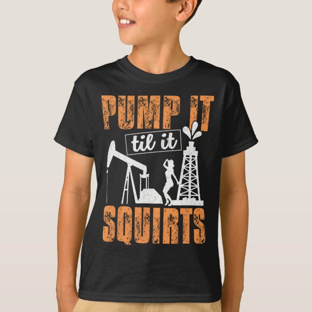 T-shirt Pomper jusqu'à ce qu'il se déclenche - Homme de ch (Devant)