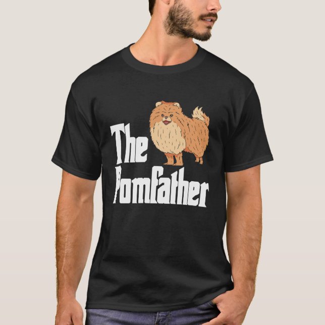 T-shirt Pompère Pomeranian Daddy Pom Dog Pomsky Own (Devant)