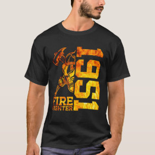 T-shirt Pompier 1951 71 ans Brigade d'incendie 71e naissan