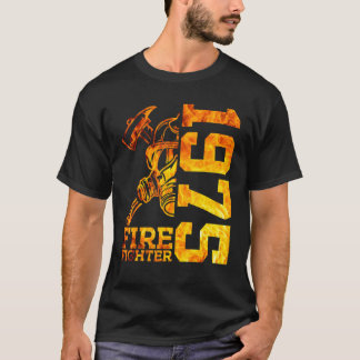 T-shirt Pompier 1975 47 ans Brigade d'incendie 47e naissan