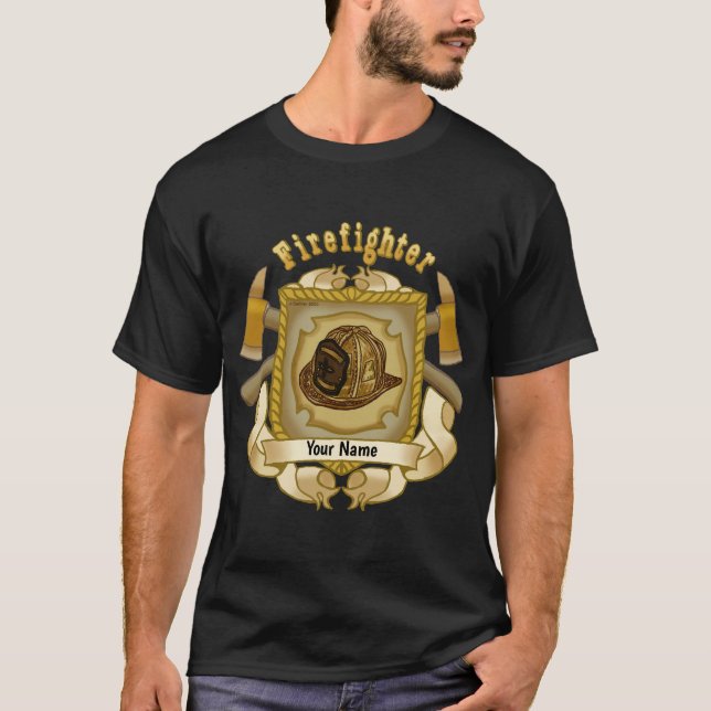 T-shirt pompier Ax Shield (Devant)