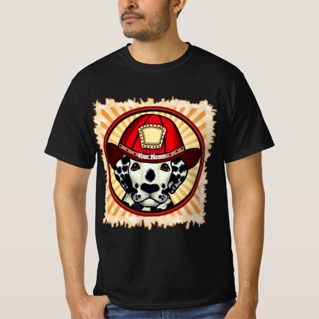 T-shirt pompier dalmate (Devant)