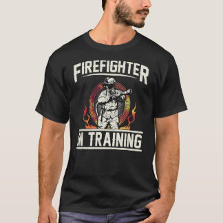 T-shirt Pompier Dans L'Entraînement Des Pompiers