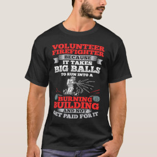 T-shirt Pompier de pompier volontaire Service de lutte con