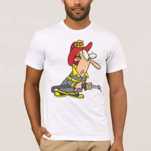 T-shirt Pompier drôle avec réponse d'urgence à tuyau