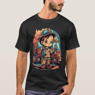 T-shirt Pompier Enfants Petit pompier Pompier Pompier