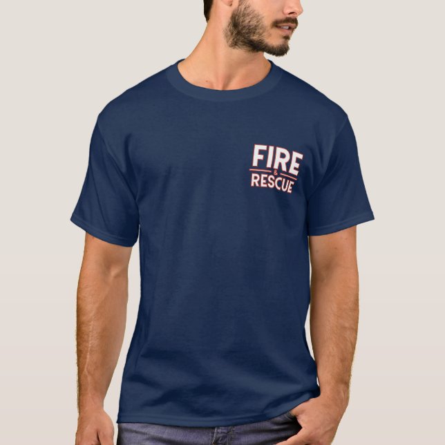 T-shirt Pompier Et Secourir Pompiers (Devant)