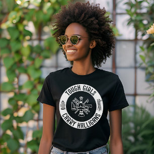 T-shirt Pompier féminin Filles toux portent des halligans