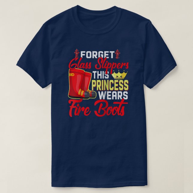 T-shirt Pompier féminin Pompier (Design devant)