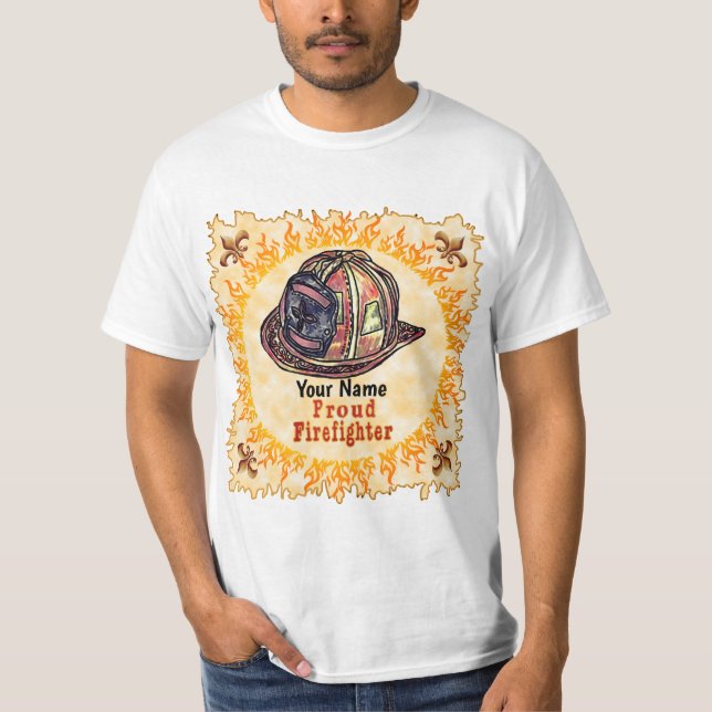 T-shirt pompier fier (Devant)