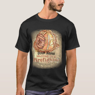 T-shirt pompier marié