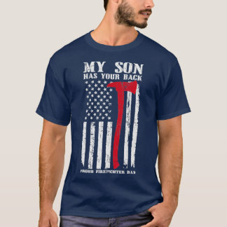 T-shirt Pompier Mon Fils A Votre Fier Pompier Papa