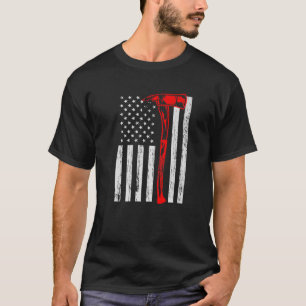 T-shirt Pompier patriotique pompier drapeau américain