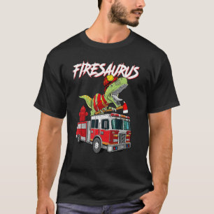 T-shirt Pompier Saurus Firesaurus Rex Fireman
