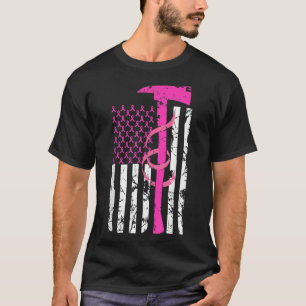 T-shirt Pompier Sensibilisation au cancer du sein États-Un