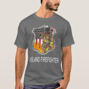 T-shirt Pompier Wildland Mince Cadeaux de pompiers de la L