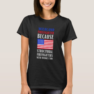 T-shirt Pompier Wildland Smokejumper Fire Eater 4