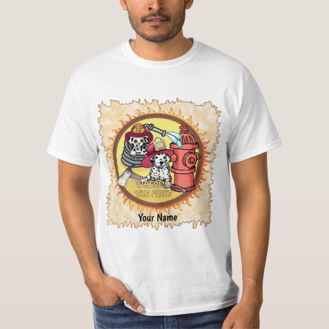 T-shirt Pompiers de chien (Devant)