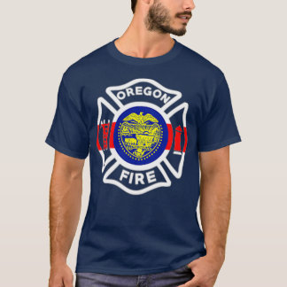 T-shirt Pompiers de l'Oregon Pompiers Pompiers