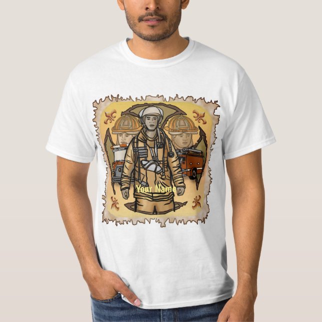T-shirt pompiers prêts à l'emploi (Devant)