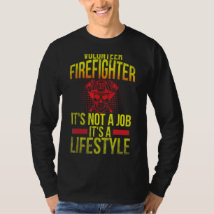 T-shirt Pompiers volontaires Hommes Pompiers Ce n'est pas