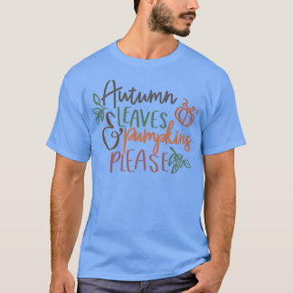 T-shirt Pompon Autumn Leaves
