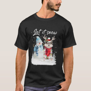 T-shirt Pomsky Père Noël Chien Noël Snowman Xmas Pyjama