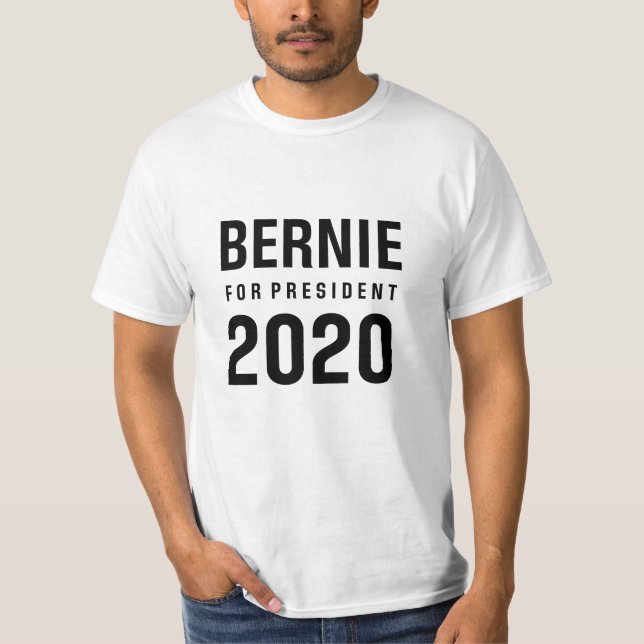 T-shirt Ponceuses de Bernie pour le président en 2020 (Devant)