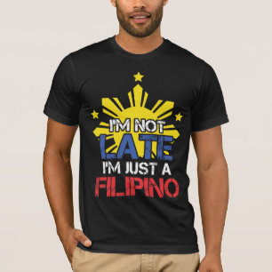 T-shirt Ponctualité amusante de Pinoy Philippines Philipp