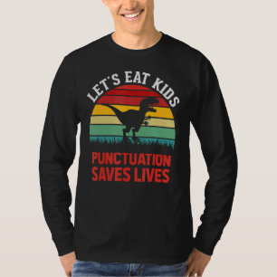 T-shirt Ponctuation de grammaire, ça compte - Mangeons les