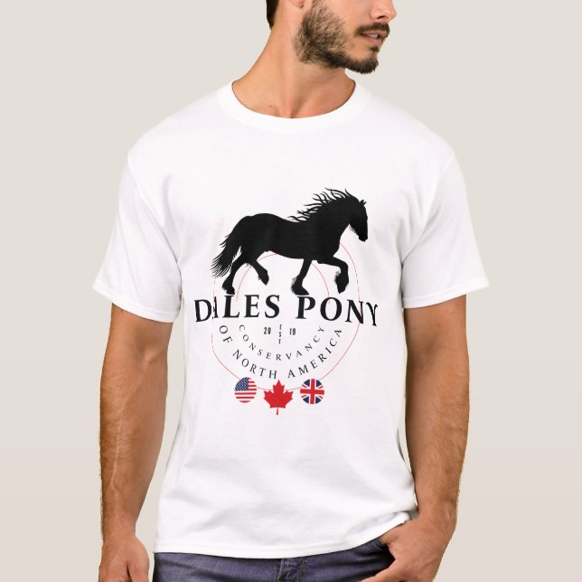 T-shirt Poney de vallées, une ébauche britannique rare (Devant)