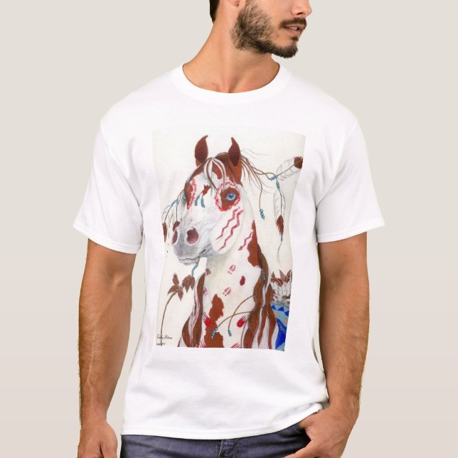 T-shirt Poney indien sacré de chasse (Devant)