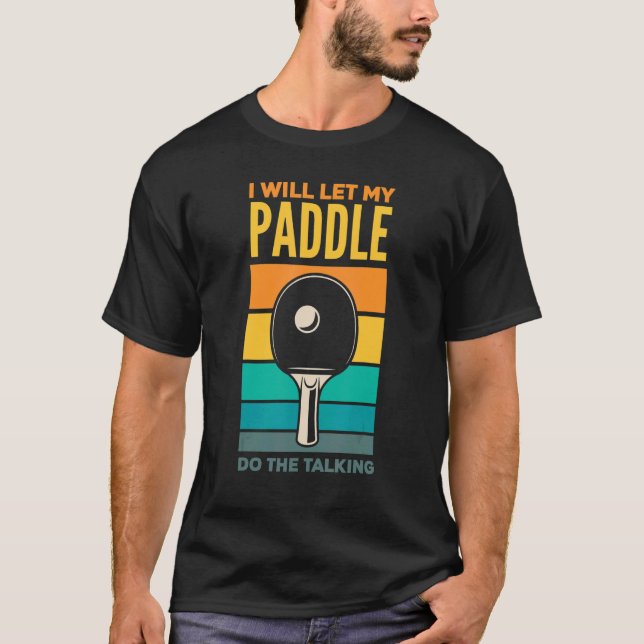 T-shirt Pong De Tennis De Table (Devant)