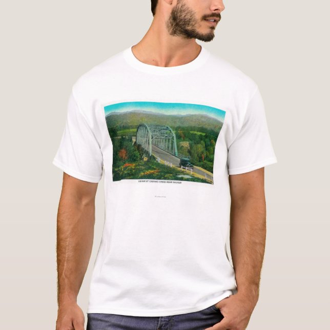 T-shirt Pont à la crique de Castaic près de Saugus (Devant)