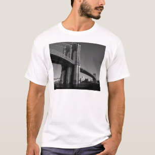 T-shirt Pont Brooklyn noir et blanc